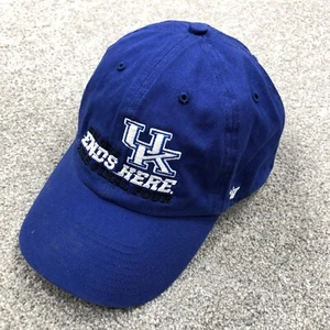 Kentucky Wildcats Hat Cap Blue Strap Back Blue White Dad Adjustable Adult Mens K - Picture 1 of 8