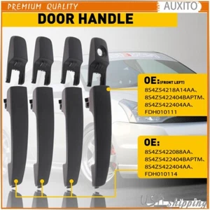 Exterior Door Handle For 4pc 2008-11 Ford Focus Front Rear Left Right NO-Keyhole - Picture 1 of 11