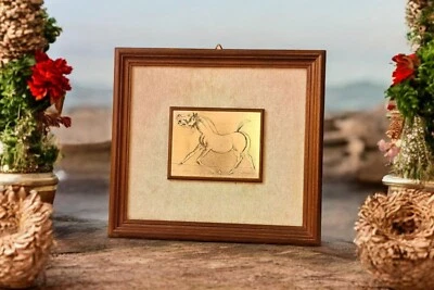 Quadro con cavallo punzonato 850/1000 firmato - Immagine 1 di 4