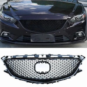 Front Bumper Grille Grill Honeycomb Cover Kit For Mazda 6 2014-2016 2015 MTZ - Picture 1 of 8