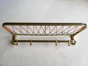 Wandgarderobe Hutablage 60 cm 4 Haken String Ära 50er 60er Midcentury Rockabilly - Bild 1 von 9