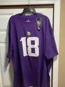 Minnesota Vikings Justin Jefferson Fanatics Name & Number Jersey T-Shirt SZ XL T - Picture 1 of 5