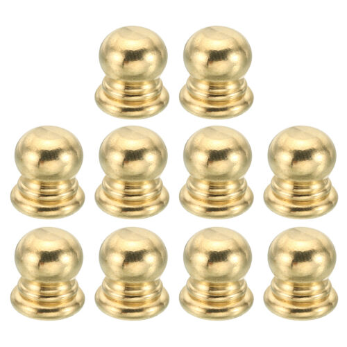 M5x0.8 Thread Brass Cap Nuts Knob 10pcs Lamp Finial Caps Nut Handle Knob 10mm
