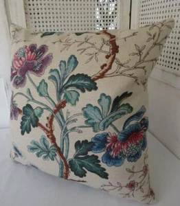60CM EURO Lilac Pink Green Jacobean Florals Hamptons Home Pillow Cushion Cover - Picture 1 of 5