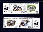 E304 Benin 1999 Wwf Serpents Python Faune 4v. MNH