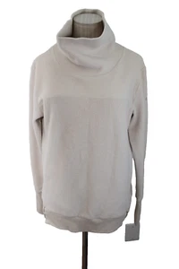 Alo Yoga Haze Rollkragen Sweatshirt Small Creme Off White Fleece Damen - Bild 1 von 4