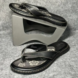Chanclas BOC Born - Mujer Talla 8 - Sandalias florales negras - Imagen 1 de 12