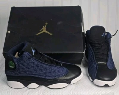 Nike Air Jordan 13 Retro Azul Marino Universitario-Negro 884129-400 GS Talla 5y *Leer* Foto 1 de 4