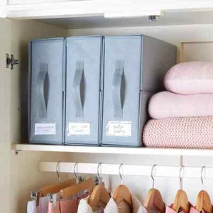 Foldable Bed Sheet Organiser Storage Box With Handle Zip Linen Duvet Cover Grey - Picture 1 of 5