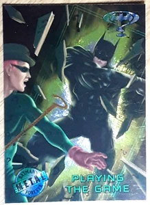 1995 Batman Metal Forever Card 24 PLAYING THE GAME. - Picture 1 of 3