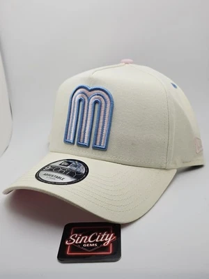 New Era México Clásico Mundial de Béisbol 9FORTY Pastel Crema Marco A Snapback Sombrero  Foto 1 de 4