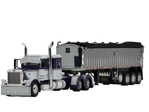 1/64 DCP PETERBILT 389 W/ 48" FLAT TOP SLEEPER & MAC COAL DUMP TRAILER - Picture 1 of 9