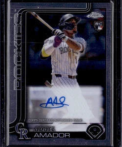 2025 Topps Chrome Adael Amador Rookie On-Card Auto #RA-AA - Foto 1 di 2