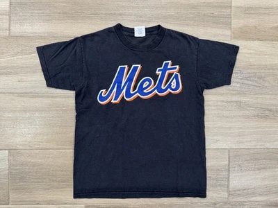 New York Mets David Wright T-Shirt LARGE BOYS Youth Majestic Vintage #5 Black - Image 1 of 4