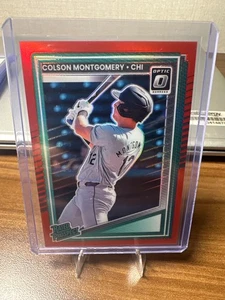 2025 Donruss Baseball Colson Montgomery Optic Rating Prospect Red /99 - Bild 1 von 2