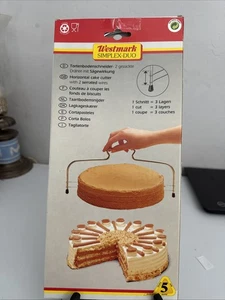 1 Stück Verstellbar Edelstahl Kuchenschneider - Doppel Drahtschneider Werkzeug - NEU - Bild 1 von 3