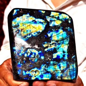Labrador Natural Flash Piedra Lunar Cuarzo Cristal Mineral Muestras 3.59LB - Imagen 1 de 11