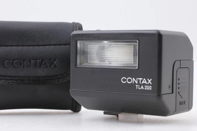 [Top MINT w/ Case] Contax TLA200 Shoe Mount Flash Black for G1 G2 From JAPAN - Image 1 of 4