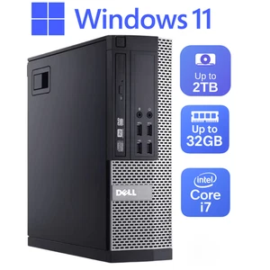 Dell Desktop PC Tower | i7 Processor | 32GB RAM | 2TB Storage | Windows 11/10 - Picture 1 of 6