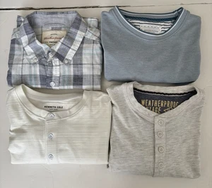 LOT OF 4 MEN'S SHIRTS SIZE MEDIUM KENNETH COLE, WEATHER PROOF, DEMIN FLOWER - Picture 1 of 10