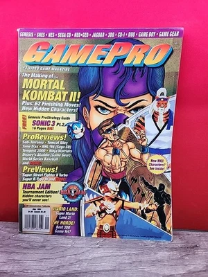 Revista GamePro de colección mayo 1994 Mortal Kombat II Sonic 3 NBA Jam Genesis SNES Foto 1 de 4