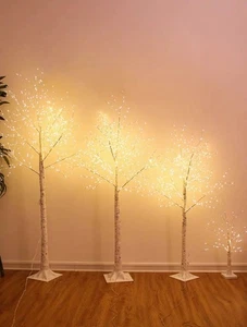Tall LED Birch Tree Light, Outdoor/Indoor Floor Lamp Wedding Decor - Picture 1 of 4