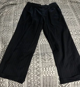 Pantalone uomo Lauren Ralph Lauren Total Comfort nero a righe sottili taglia 31x27 - Foto 1 di 7