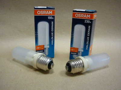 OSRAM Halolux Ceram 64480 64478 / RADIUM Ralogen TD E27 150W | 230W MATT Titania - Bild 1 von 4