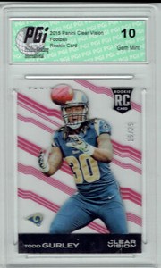 Todd Gurley 2015 Panini Clear Vision Rookie Card #15/25 SP PGI 10