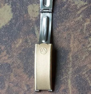 Damen NSA Armband vergoldet Schließe NOS 6mm Öffnung Neu Komplett Faltschließe - Bild 1 von 4