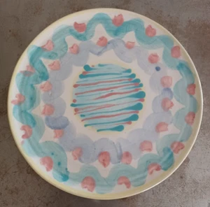 Sherry Steinway signiertes handgefertigtes Keramik Serviertablett 11,2" Vintage - Bild 1 von 16