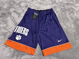 Clemson Tigers Nike Mens Large Performance Basketball Fast Break Shorts Purple - Picture 1 of 8