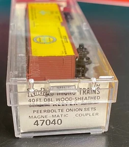 N scale Micro-trains Perbolite Onion Sets refrigerator car 47040 #3602 mint - Picture 1 of 3