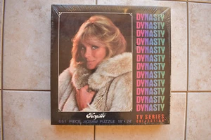 Vintage Dynasty TV Show Krystle Linda Evans 551 Pcs Puzzle NIB Sealed Free Ship - Picture 1 of 11