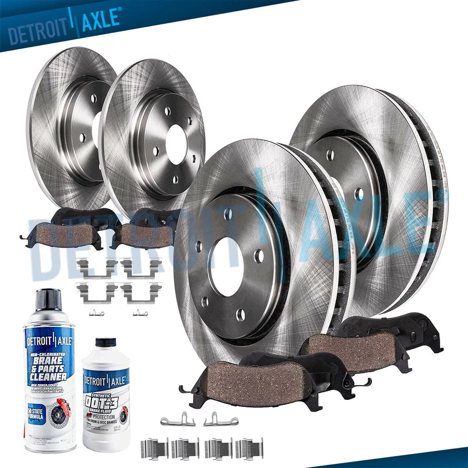 Front Rear Brake Rotors + Ceramic Pads for 2004-2006 Mitsubishi Lancer Ralliart - Image 1 of 4