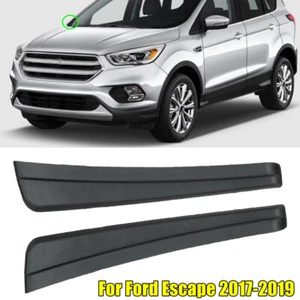 For Ford Escape 2017-2019 Pair Front Windshield Outer Trim Pillar Molding Black - Picture 1 of 8