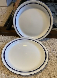 Dansk CHRISTIANSHAVN BLUE No Country 8 3/4" Salad Plates Set(s) of 2 - Picture 1 of 5