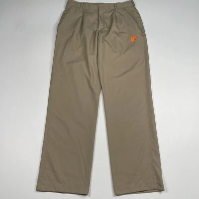 Pantalones de golf Nike Clemson Tigers para hombre tostados medios rendimiento 32x31,5 Foto 1 de 4