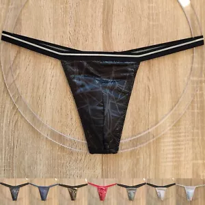 Herren String -glänzend uni / gemustert - Gr. 5 - Picture 1 of 15