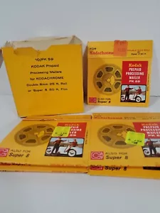 Kodak Prepaid Processing Mailers For Kodachrome VTG 60's Collectible Nostalgic - Picture 1 of 7