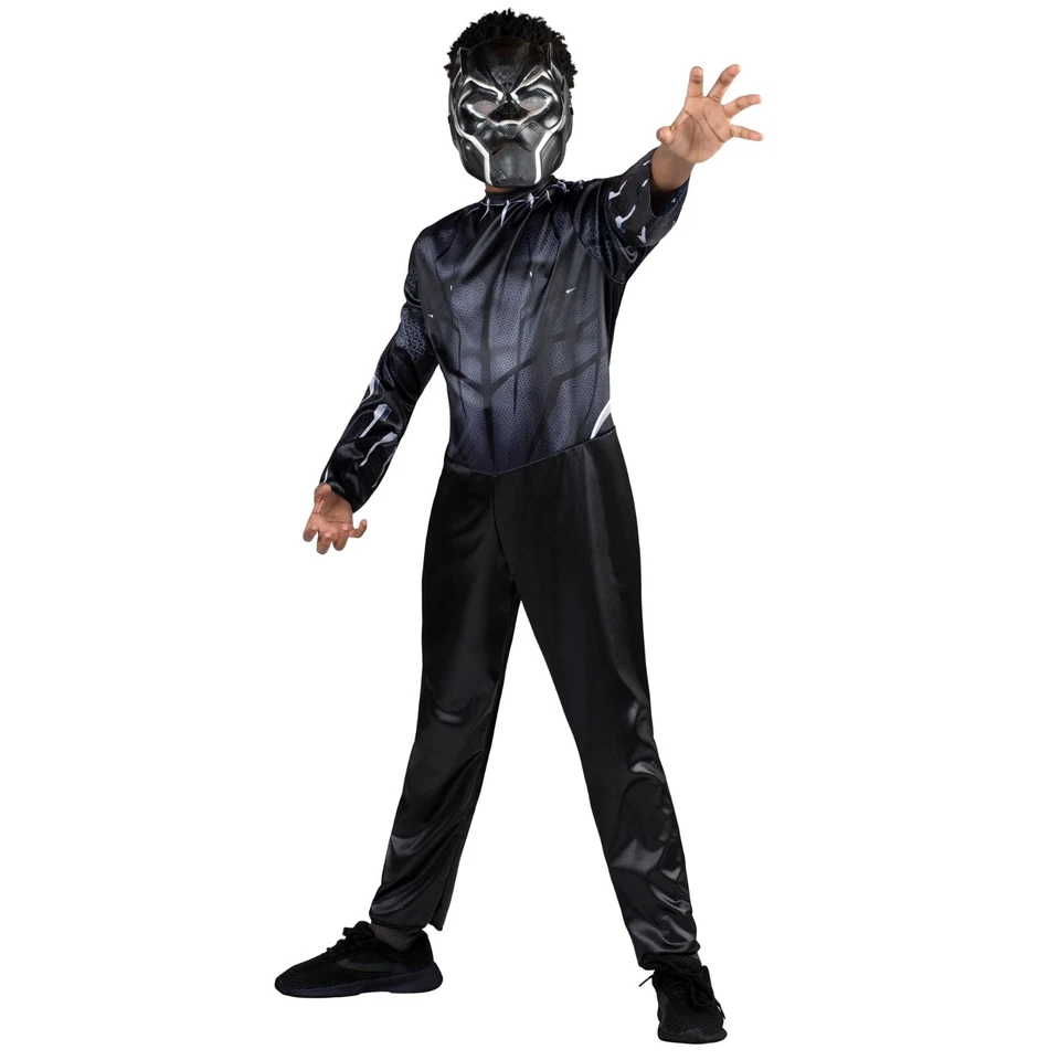 Marvel Black Panther Kids Costume Size: M (8-10) by Jazwares - Image 1 of 1