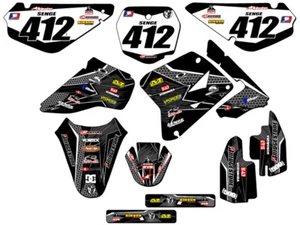 Kit de gráficos Senge 2001-2004 RM 85 PODIUM negro compatible con Suzuki - Imagen 1 de 10