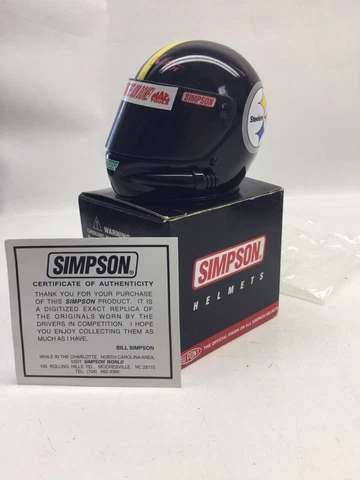 Simpson NASCAR Bobby Labonte NFL Pittsburgh Steelers Mini Helmet Cover