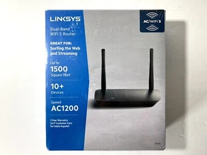 Linksys AC1200 Dual-Band Wi-Fi 5 Router - E5400 - Brand New Sealed - Picture 1 of 3