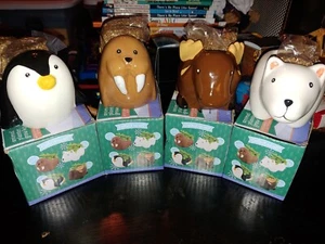 Lot Of 4  Watch Me Grow Animal Ceramic Planter Kit w/ Mint Seeds & Soil New - Picture 1 of 6