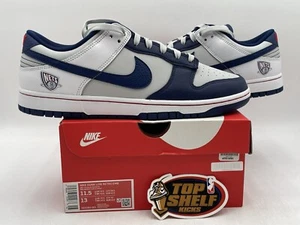 New Nike Dunk Low EMB NBA Brooklyn Nets 2021 Size 11.5 Authentic Rare Ds Blue  - Picture 1 of 9