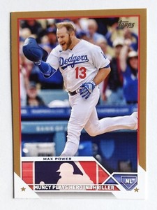 2023 Topps Update Series Max Muncy /2023 Gold Parallel #US179 Dodgers, Max Power