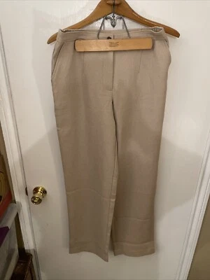 Linea By Louis Dell’Olio Women’s Slacks Zip/Button Front Side Pockets Size (8)  - Image 1 of 4