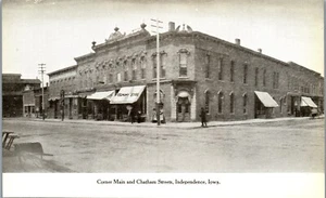 Postal Corner Main and Chatham Streets, Independence, Iowa (década de 10) - Imagen 1 de 3