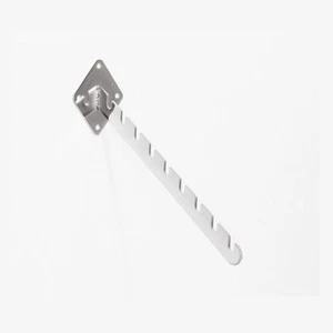 5 x Heavy Duty 9 Notch Screw Fixing Waterfall Wall Mounted Sloped Clothes Rail - Picture 1 of 1